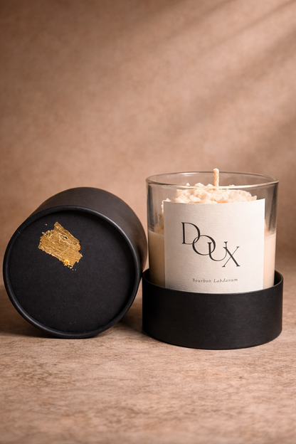 DOUX | Bourbon Labdanum | Luxury Candle