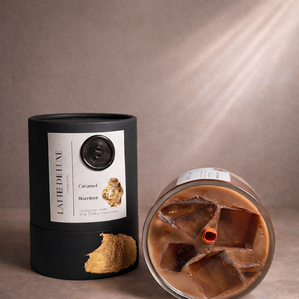 Caramel + Hazelnut | Luxury Latte Candle