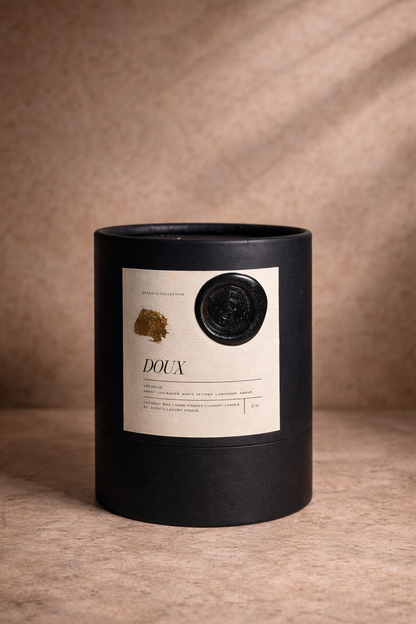 DOUX | Bourbon Labdanum | Luxury Candle